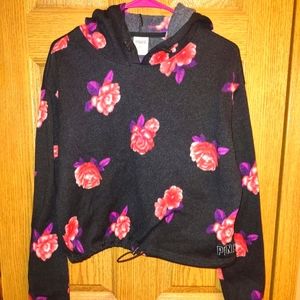 Victoria's secret Pink Floral crop hoodie (M)